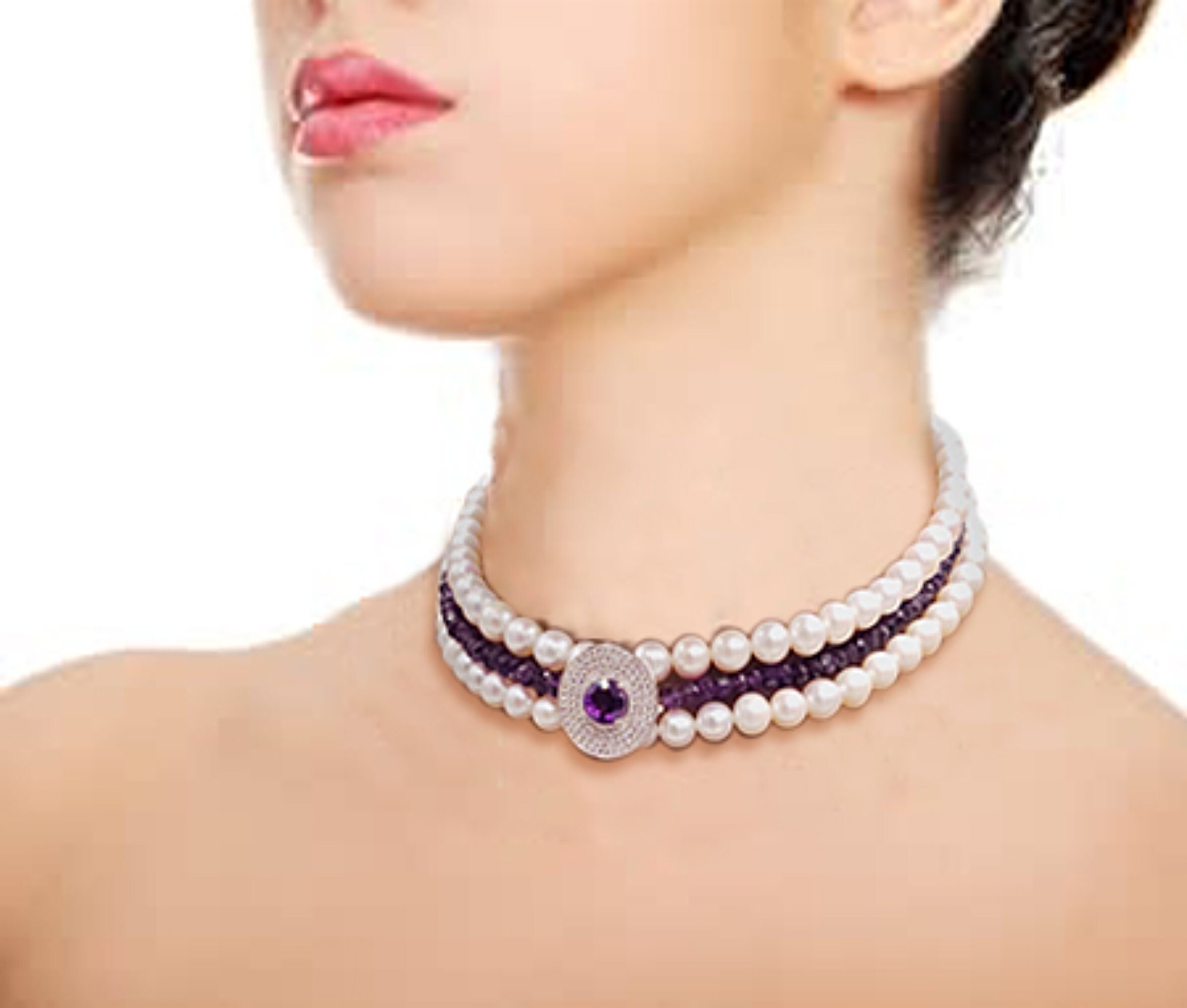 Purple pearl amethyst sale