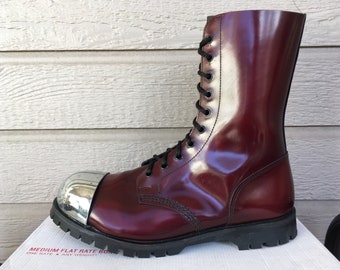 exposed steel toe cap boots