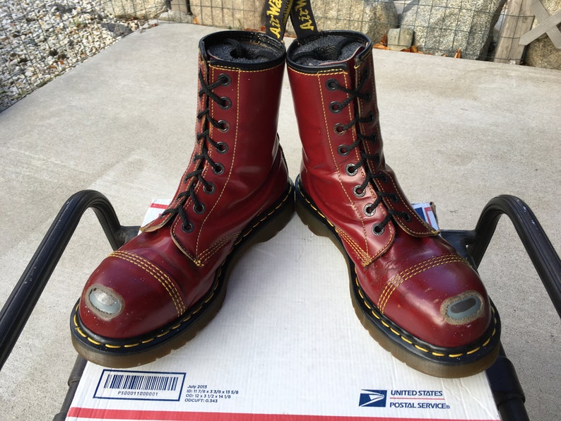dr martens cherry red 1490