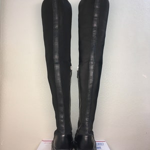 Dr. Martens Aggy Tall boots US 8 platform Agyness Deyn dolls kill jadon max britain jadon jagger thigh high calf goth azreya 1b60 xl hdw image 8