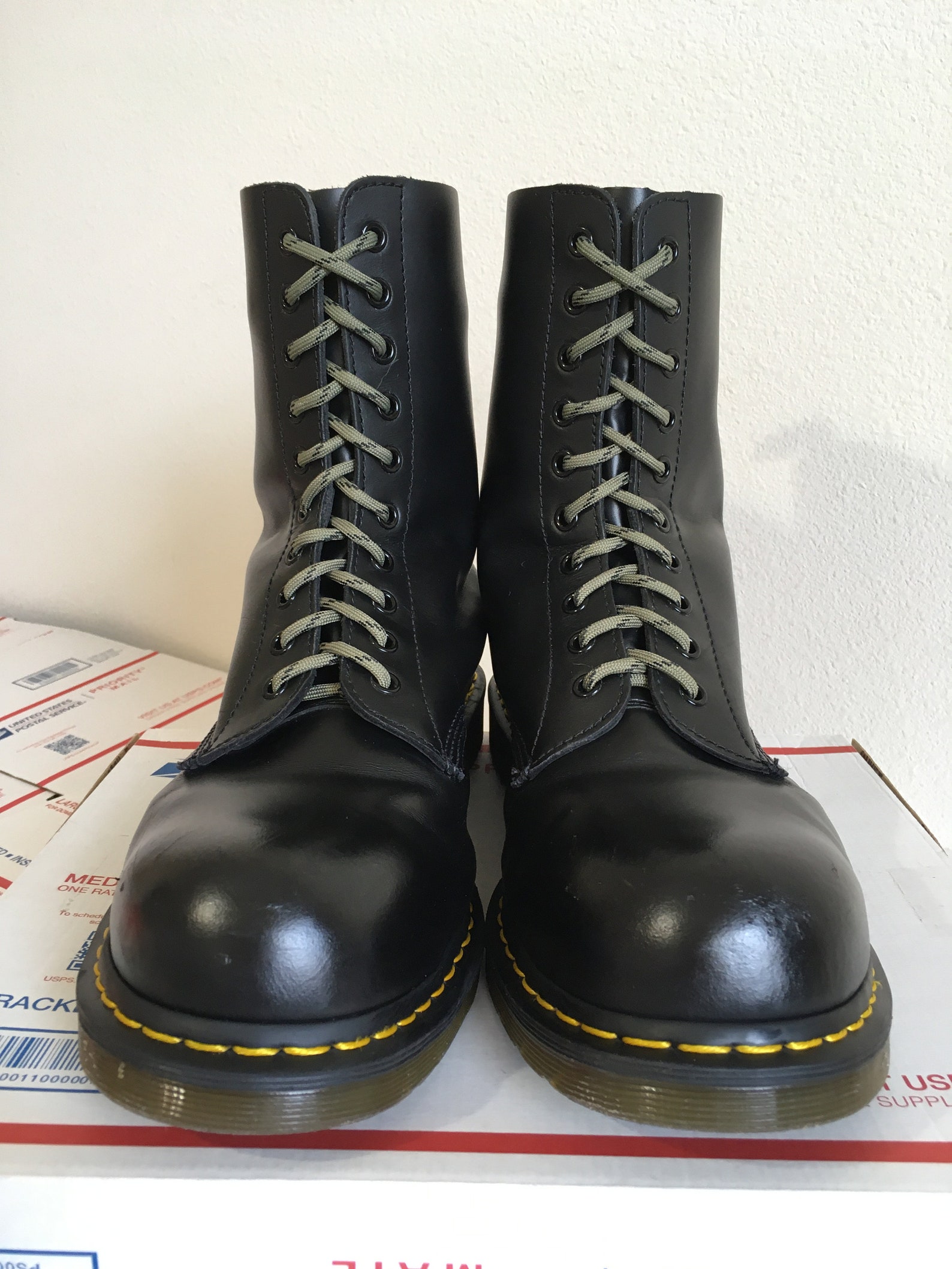 Dr Martens Steel Toe 10-eye US 13 Boots 1919 shoes airwair cap | Etsy