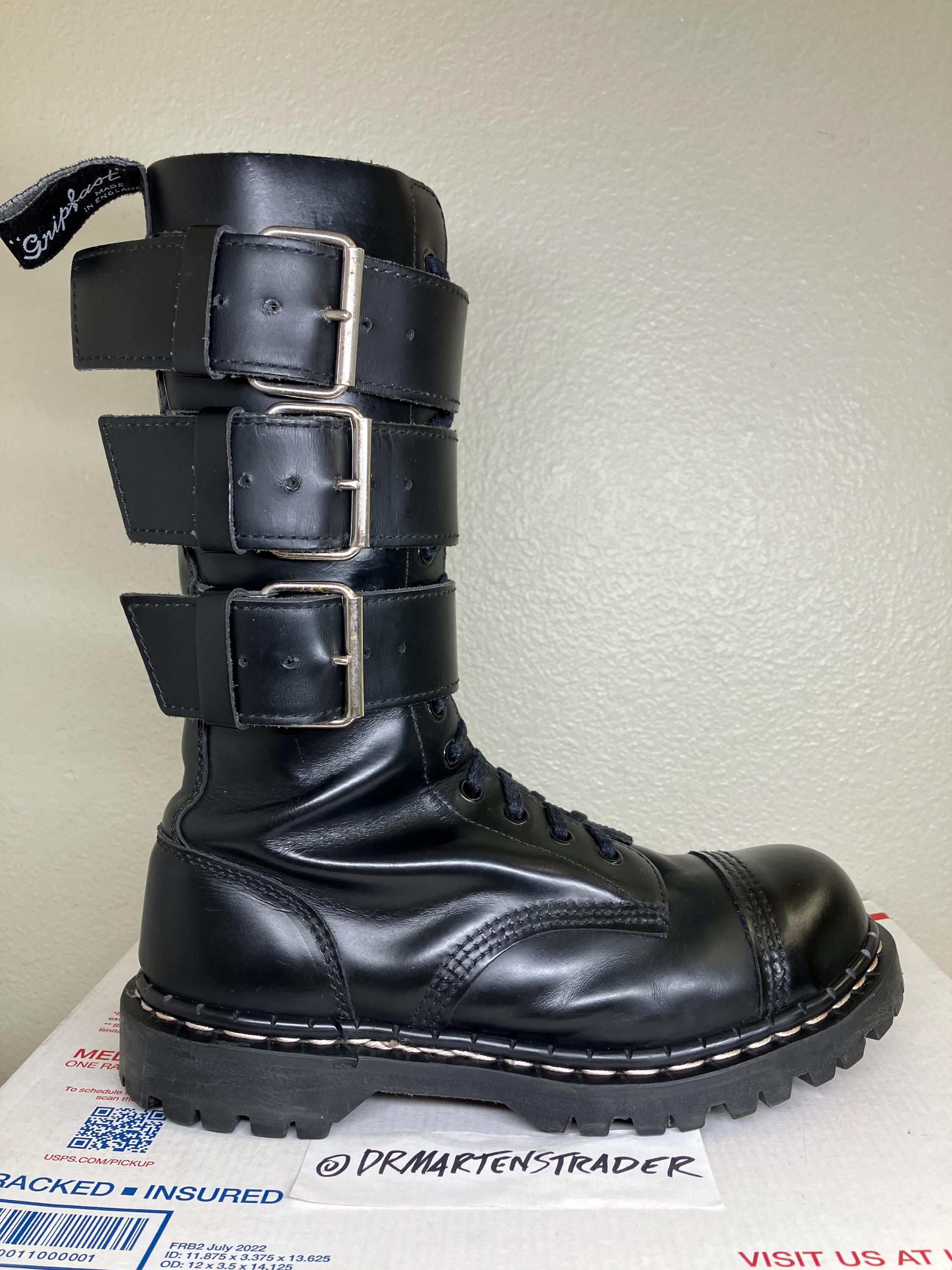 【中古/古着】Gripfast グリップファースト レオパードdead stok gripfast/グリップファースト Vintage/イングランド製 スチールトゥ