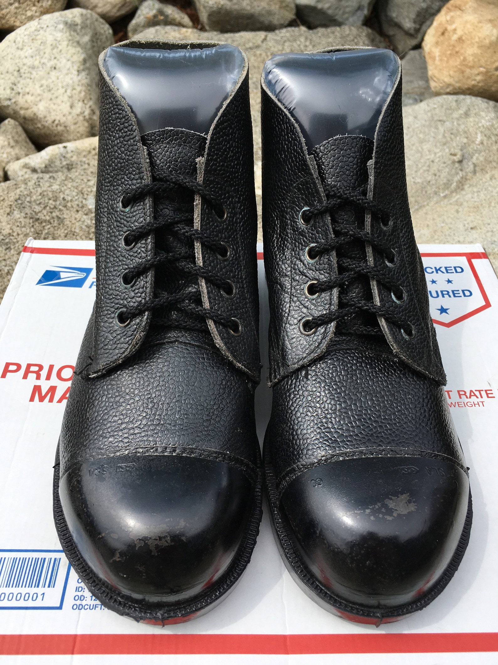 Vintage Exposed Steel Toe Cap NCB boots US 9.5 national coal Etsy