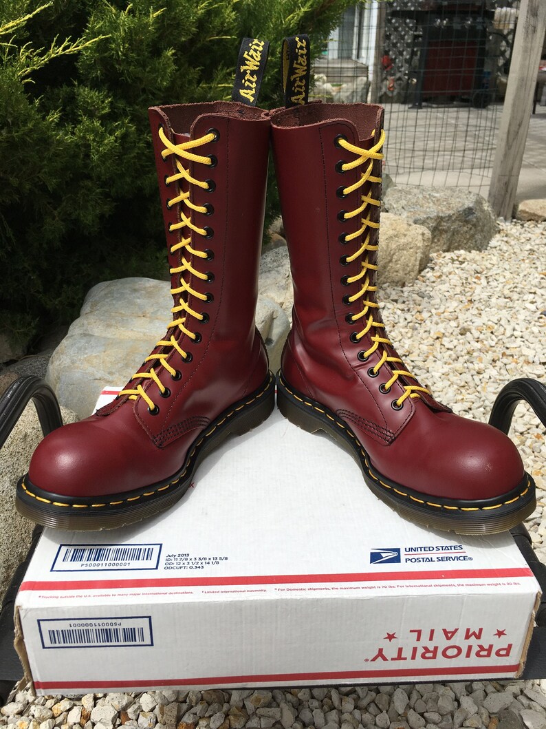14 eye steel toe boots