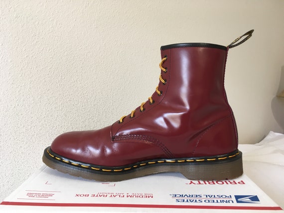 1 hole oxblood doc martens