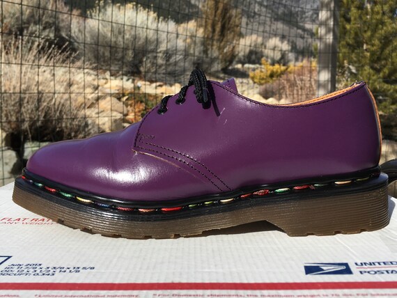 doc martens rainbow stitch