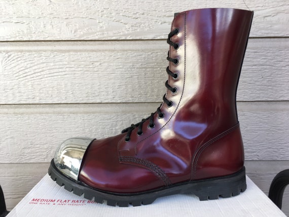 exposed steel toe cap boots