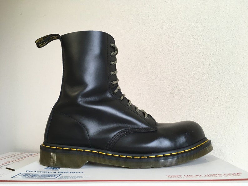 DR DOC MARTENS 10 Hole Oxblood Steel Toe 1919 Boots Size 11 Made in England  $255.00 - PicClick