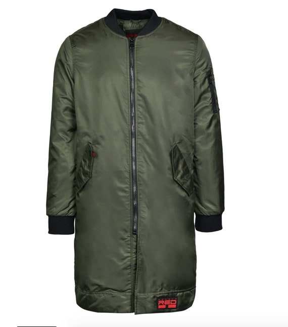 olive green flight jacket