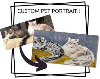 CUSTOM Pet Painting, Pet Portraits, Custom Modern Art, Personalized Painting, Fine Art, Original Artwork, COMMISSION Painting, Prophetic Art