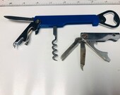 Vintage - Lot of Two - Swiss Army Multipurpose Knife Set - Old Pocket Tool - Mountaineer Style - Collectible - Utility Men Gift