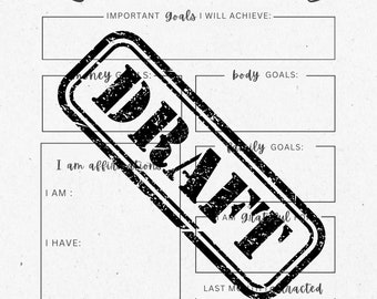 Law of Attraction Monthly Planner for Manifesting Attracting Your Dream Life Printable Worksheet for Manifesting The Secret Goal Planning