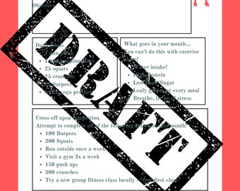 Monthly Workout Challenge Worksheet Fitness Goals Printable Fitness Worksheets Monthly Motivation Planner Fitness Tracker Cheap PDF Print