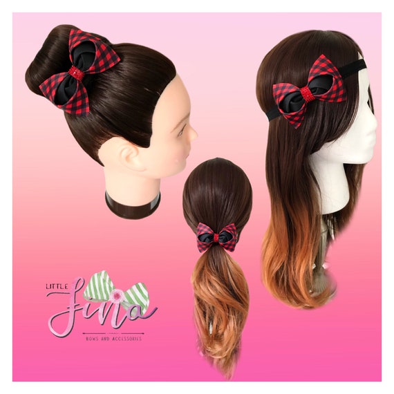 Christmas Buffalo Plaid Bows Christmas Hair Bow For Baby Girl Newborn Christmas Bow Headband Girls Christmas Hair Clip Bows Baby Red Bow