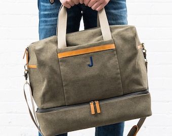 Personalized Weekend Bag - Carry On Weekend Bag - Gifts for the Groom - Best Man Gifts - Groomsman Gifts - Groom Gifts - Wedding Gifts