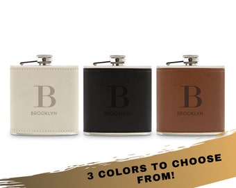 Personalized Flask for the Wedding Party - Gift for the Groom - Fun Groomsman Favor - Groomsman Flask - Bachelor Party Gift - Best Man Flask