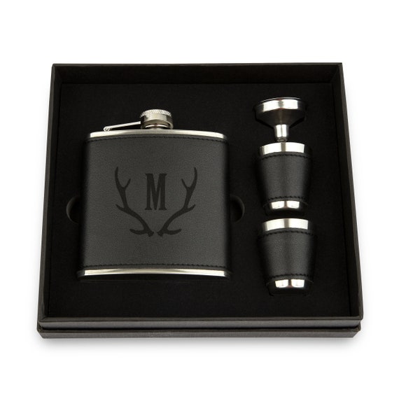 Fiaschetta Alcolici 4 oz in Acciaio Inossidabile rivestita in Vera Pelle