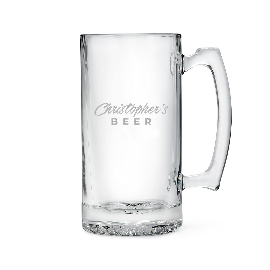 Personalized Beer Mug Custom Beer Glass Groomsman Beer Mug Best Man Beer Mug Best Man Gift ...