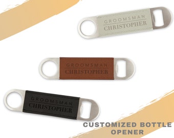Personalized Groomsman Bottle Opener - Custom Engraved Bottle Opener for Groomsmen - Personalized Groomsmen Proposal Gift - Best Man Gift