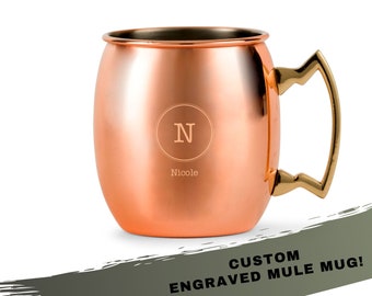 Customized Copper Mugs Mother’s Day Gifts Personalized Moscow Mule Mug