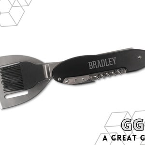 Personalized BBQ Set - Custom BBQ Multi-Tool - Grilling Tools - Gift for Dad - Father&#39;s Day Gift - Gift for Husband - Gifts for Him