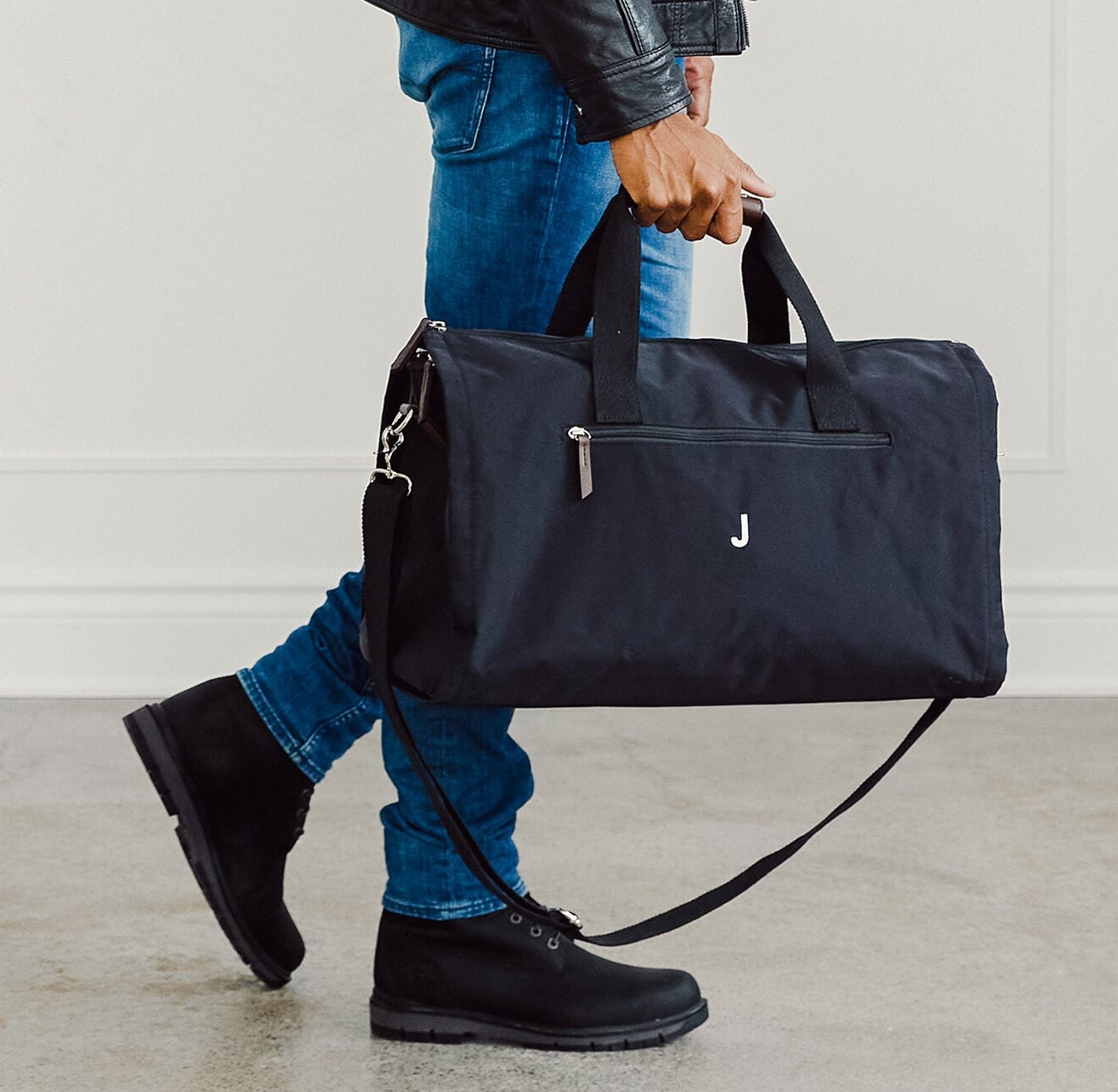 Sac De Voyage Femme Signature Garment Duffel Bag Leather Garment