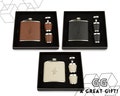 Personalized Monogram Flask Gift Set - Custom Engraved Flask Gift Set - Gift for Him - Gift for Dad - Valentine's Day Gift for Men