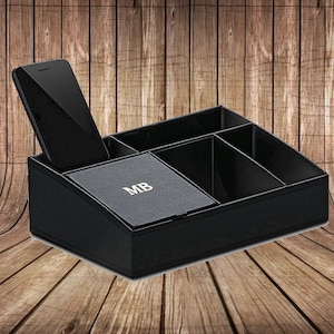 Personalized Docking Station - Bedside Organizer - Groomsman Gifts – Best Man Gifts – Wedding Gifts – Anniversary Gifts – Gifts For Him