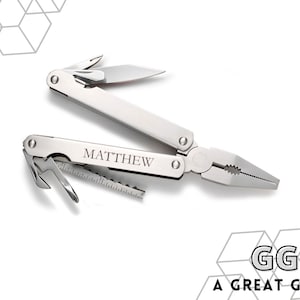 Gepersonaliseerde multitool - gegraveerde multitool - aangepast zakmes - stalknecht cadeau - getuige - Vaderdagcadeau - cadeau voor papa