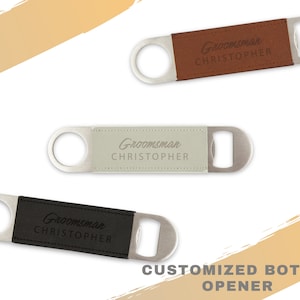 Personalized Groomsmen Gift - Custom Bottle Opener - Beer Opener - Bachelor Party Gift - Groomsman Proposal Gift - Unique Best Man Gift