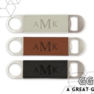Monogram Bottle Opener - Personalized Beer Opener - Personalized Bottle Opener for Men - Gift for Dad - Boyfriend Gift - Man Christmas Gift