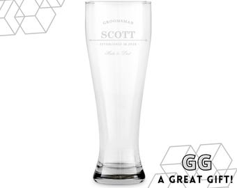 Verre à bière pilsner personnalisé - verre à bière personnalisé - cadeau 21e anniversaire - cadeau petit ami - son anniversaire - cadeau pour papa - cadeau fête des pères