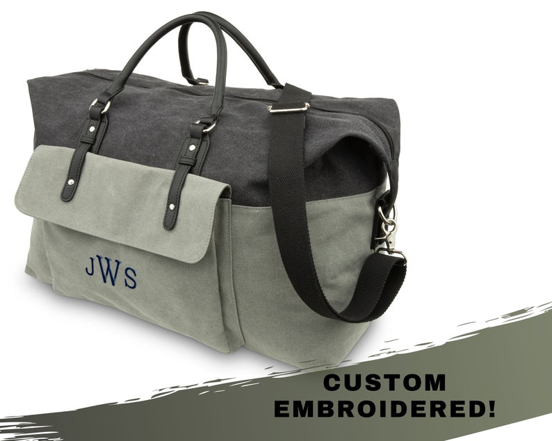 Personalized Weekender Duffel Bag Custom Duffel Bag Etsy