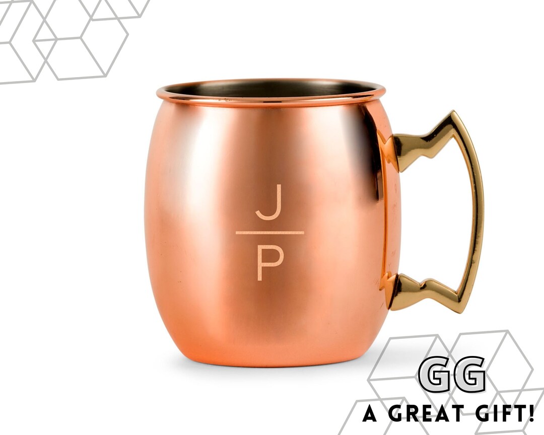 Engraved Moscow Mule Mug Custom Copper Moscow Mule Mug Personalized Mug