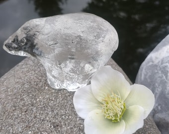 Vintage Crystal Glass Polar Bear