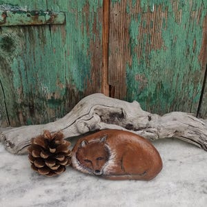 Auf Stein gemalter Fuchs