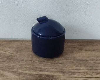 Vintage blue sugar bowl