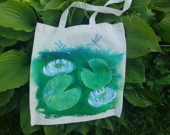 Cloth bag water lily