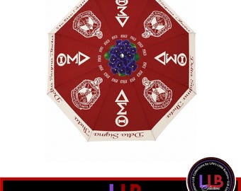 Delta Sigma Theta  Crimson Violets Golf Umbrella