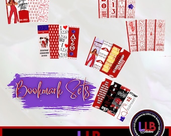 Delta Sigma Theta Bookmark Sets (no tassel)
