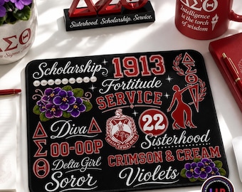 Delta Sigma Theta "All Things Delta" Mouse Pad