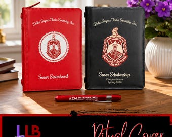Bundle: Personalized Delta Sigma Theta Ritual Cover – PU Leather (UV Printed)