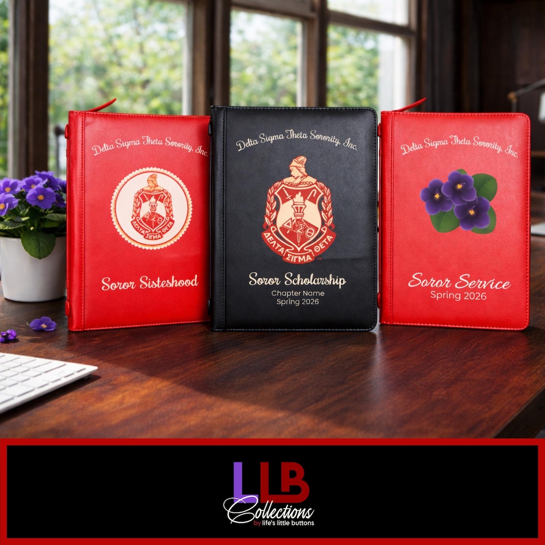 Delta Ritual Book Personalized Delta Sigma Theta Ritual Cover – PU Leather (UV Printed ...