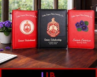 Gepersonaliseerde hoes Delta Sigma Theta Ritual – PU-leer (UV-geprint)