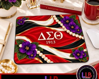 Delta Sigma Theta "Simplistic Violets” Mouse Pad