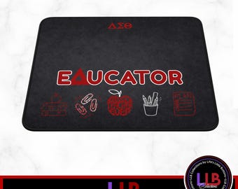 Delta Sigma Theta EDUCATOR Mouse Pad or Desk Mat
