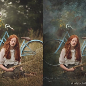 Vincent  - digital painterly backdrop, background, hand painted