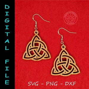 Celtic Trinity Knot Earring DIGITAL FILE download