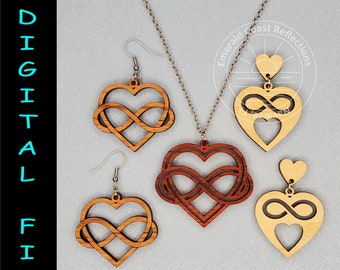 Pacote de joias Infinity Heart Download de ARQUIVO DIGITAL