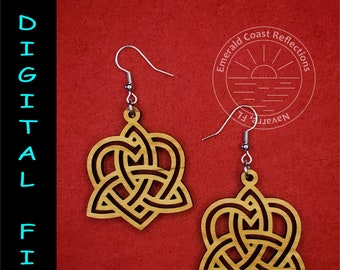 Nó Celtic Trinity com Brinco de Coração download de ARQUIVO DIGITAL